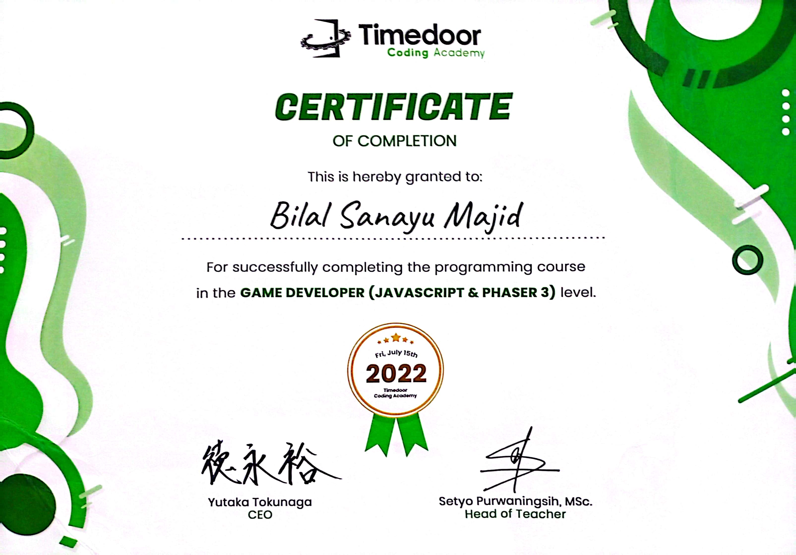 Timedoor — Game Developer