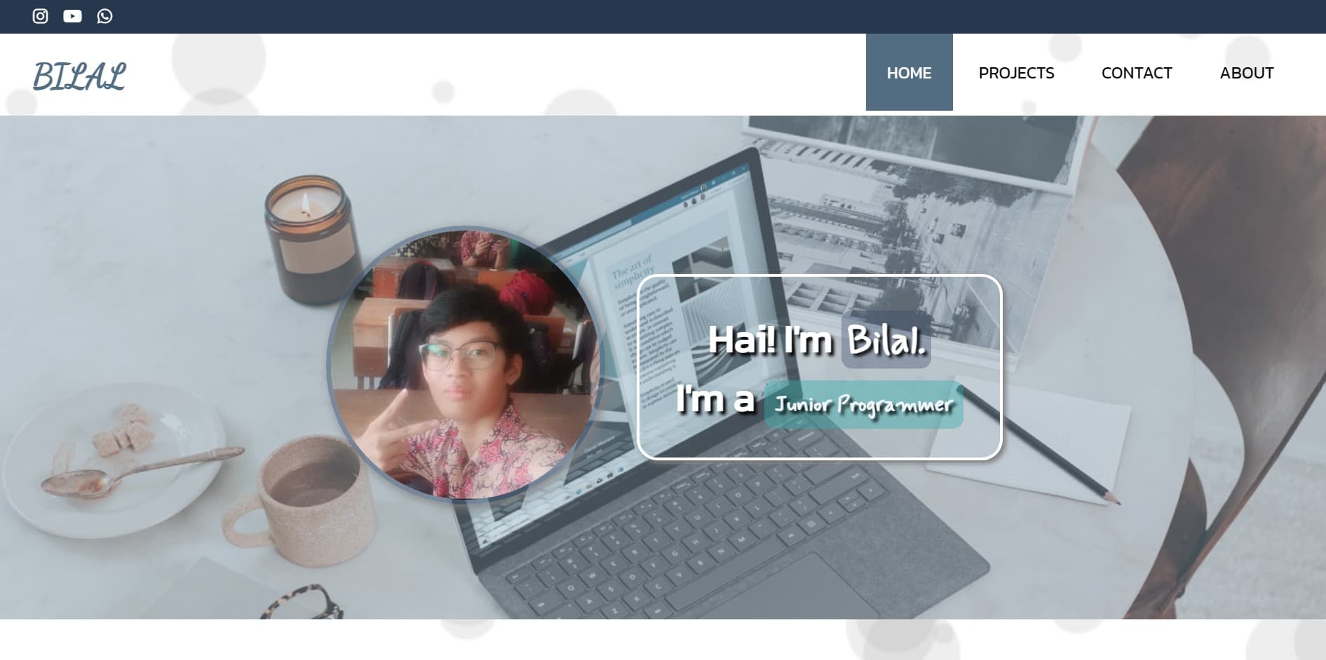 Mini Portfolio screenshot